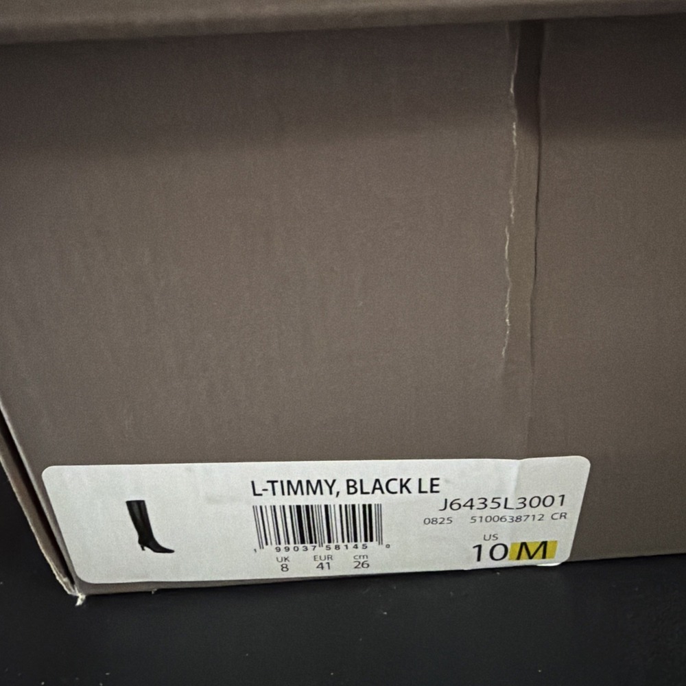 Sarto by Franco Sarto L-Timmy Black Leather Knee Boots Women's 10M US/41 EU NIB - Picture 16 of 16
